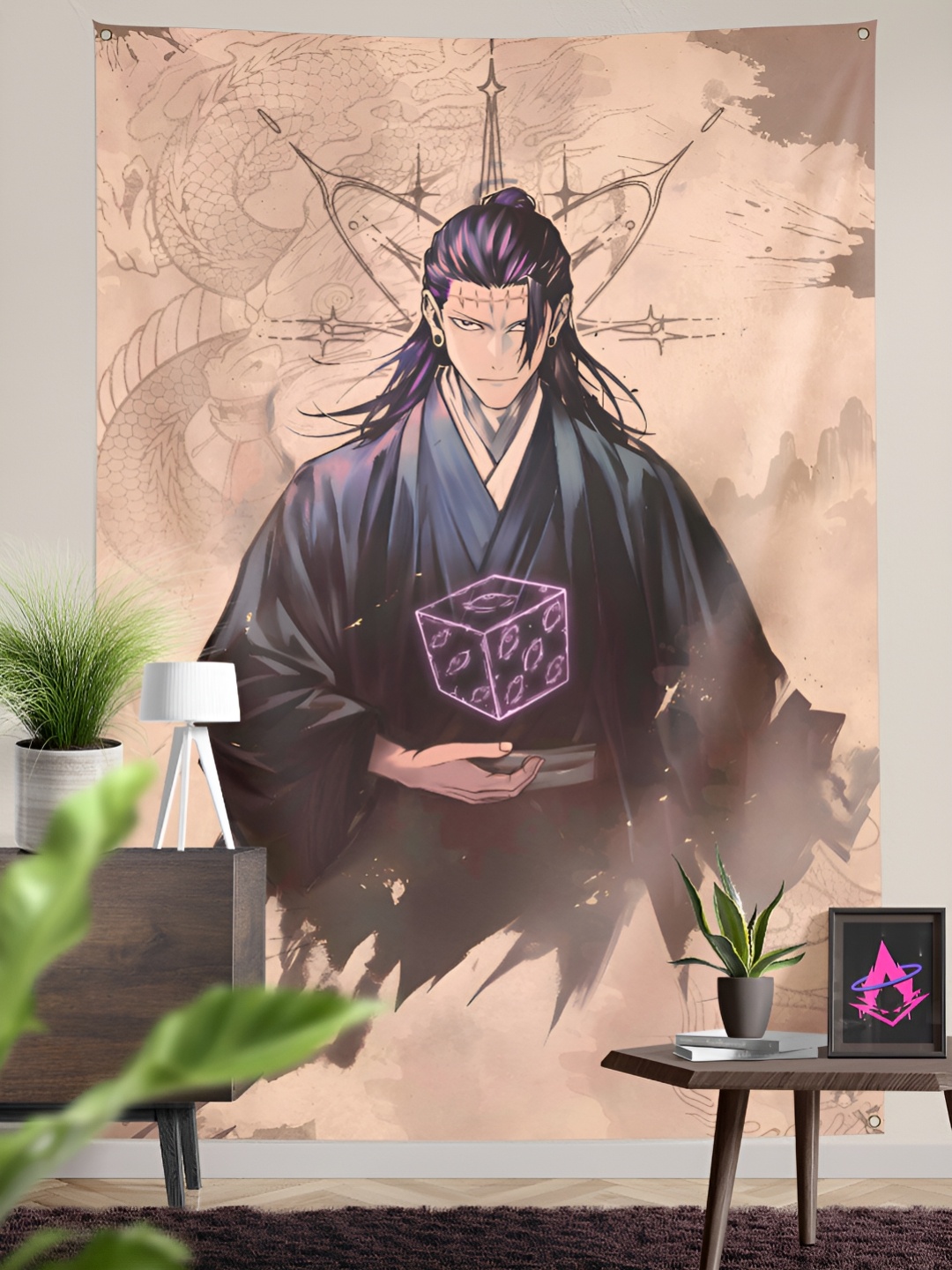 

Jujutsu Kaisen Anime Prison Realm Printed Tapestry - Large, Purple