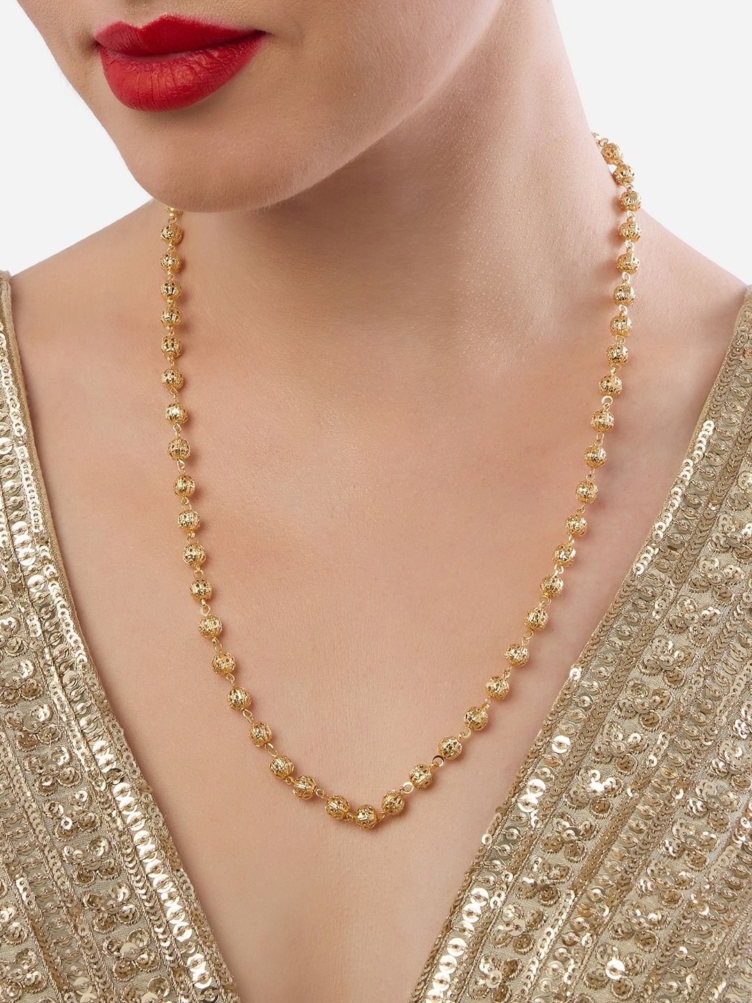 

Zaveri Pearls Gold-Plated Necklace