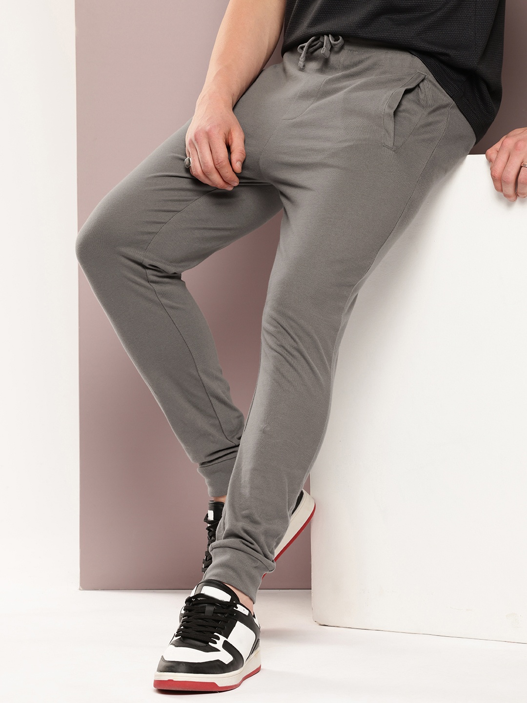 

Kook N Keech Men Pure Cotton Joggers, Grey