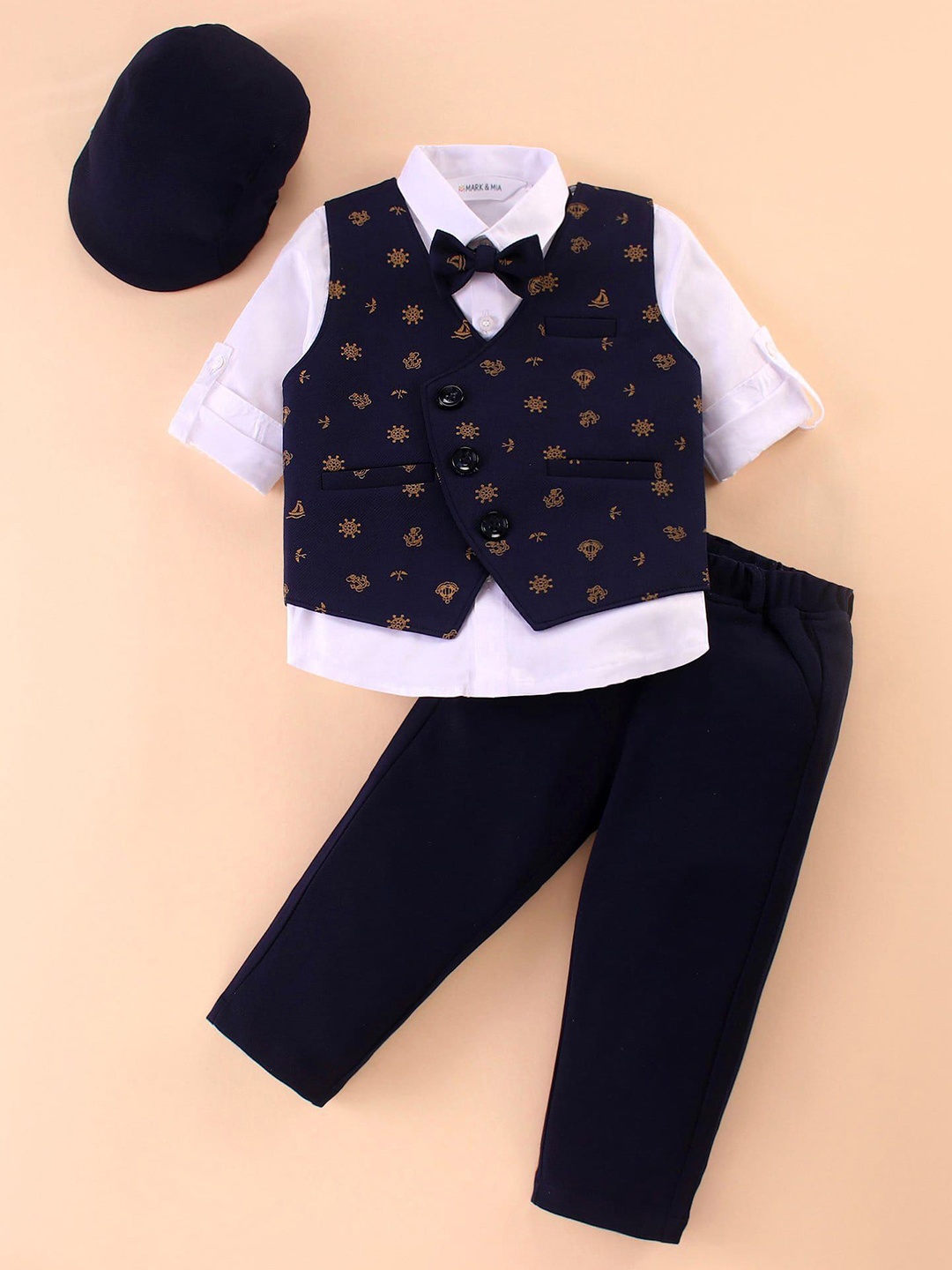 

Mark & Mia Boys Party Three-Piece Suits, Navy blue