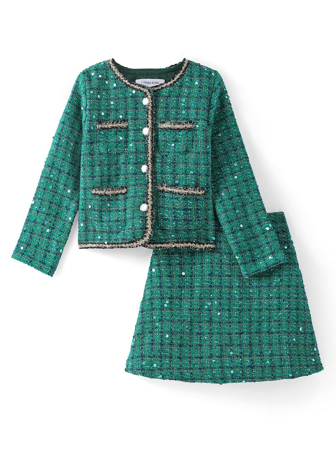 

Mark & Mia Girls Top with Skirt, Green