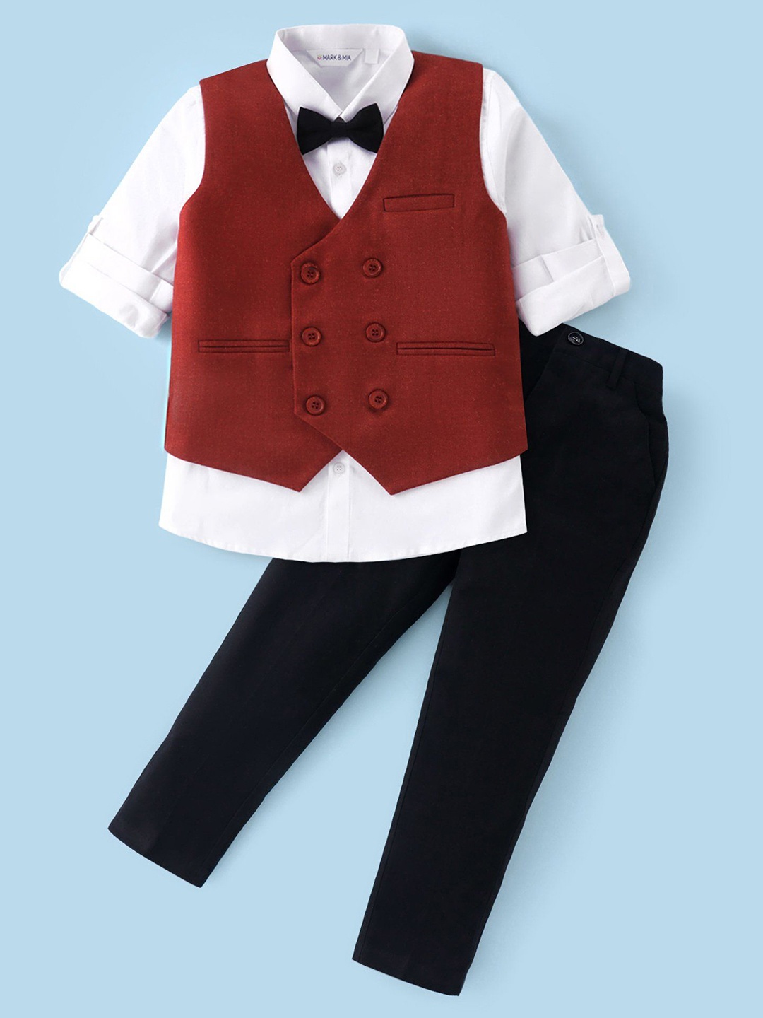 

Mark & Mia Boys Three-Piece Party Suits, Red