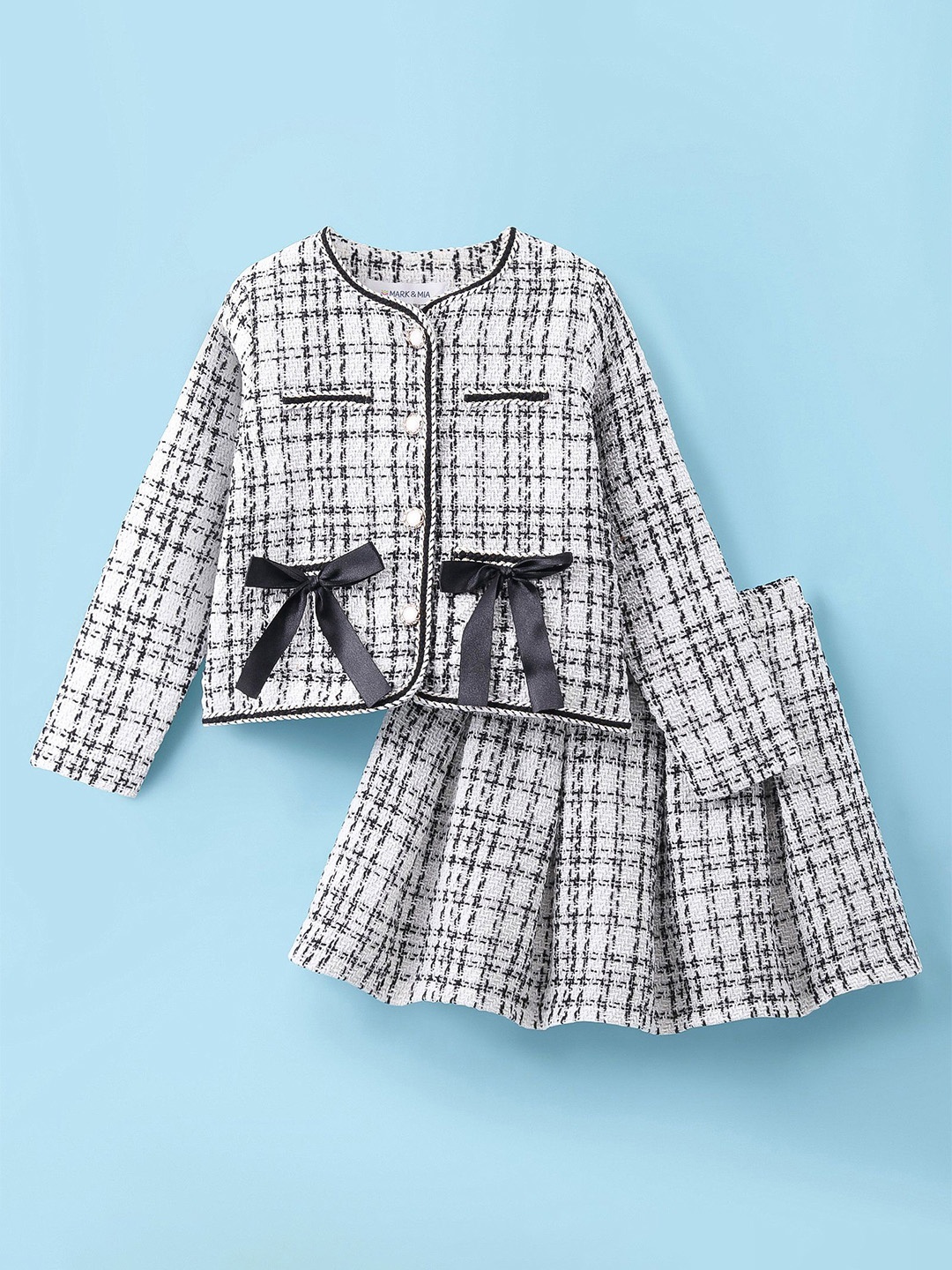 

Mark & Mia Girls Top with Skirt, White