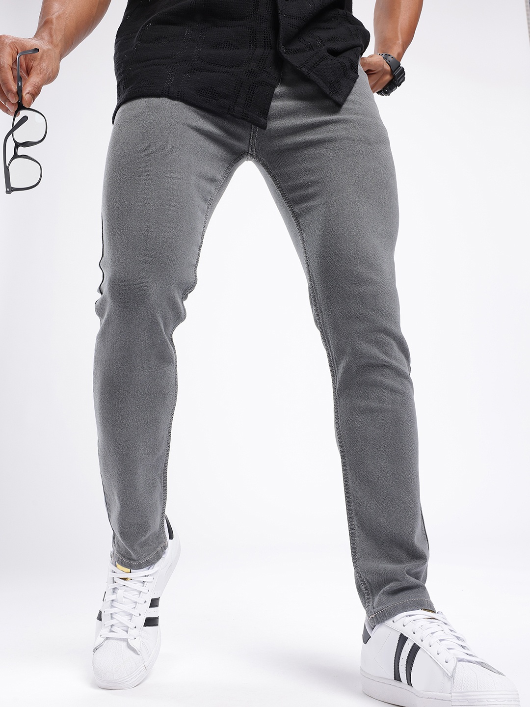 

glitchez Men Flex-Worthy Skinny Fit Stretchable Jeans, Grey
