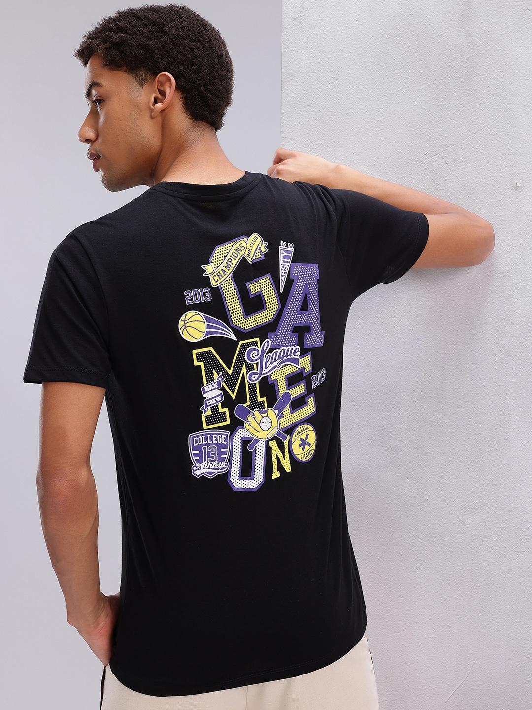 

HRX by Hrithik Roshan Typography Print Regular Fit Lifestyle T-shirt, Black