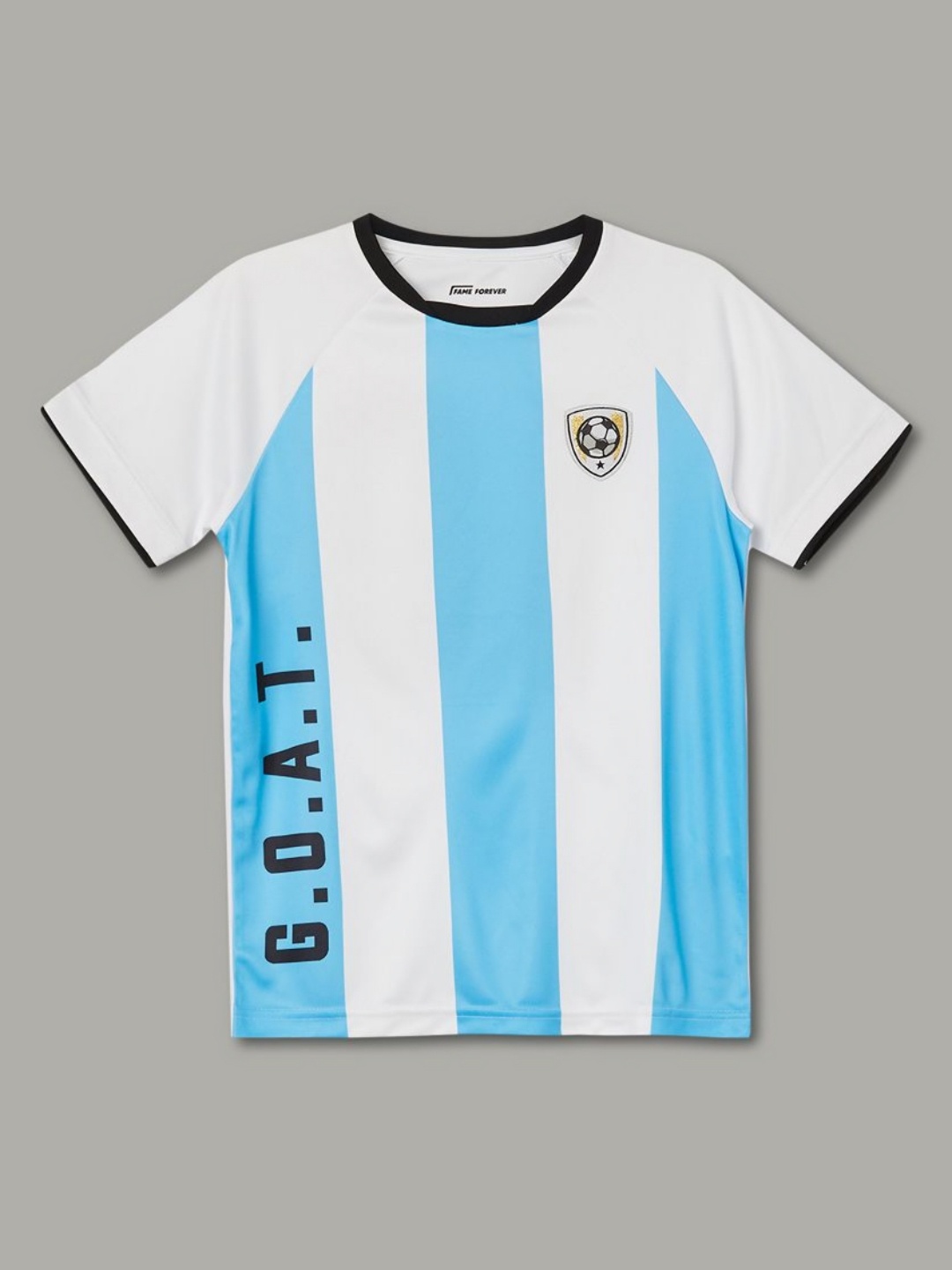 

Fame Forever by Lifestyle Boys Football T Shirt, White