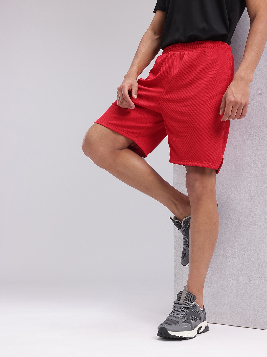 

HRX by Hrithik Roshan Men Rapid-dry Training Shorts, Red
