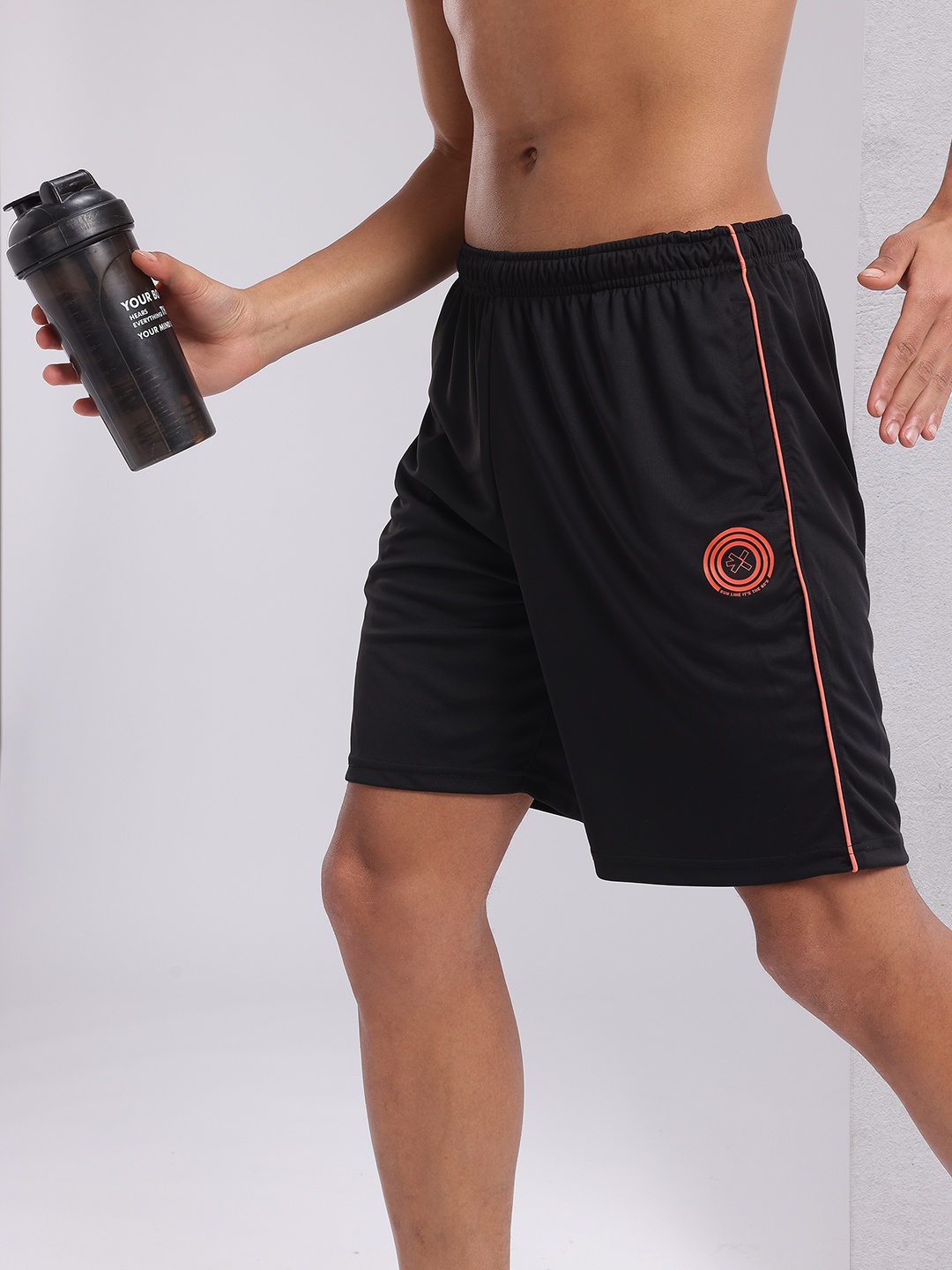 

HRX by Hrithik Roshan Men Rapid-Dry Running Shorts, Black