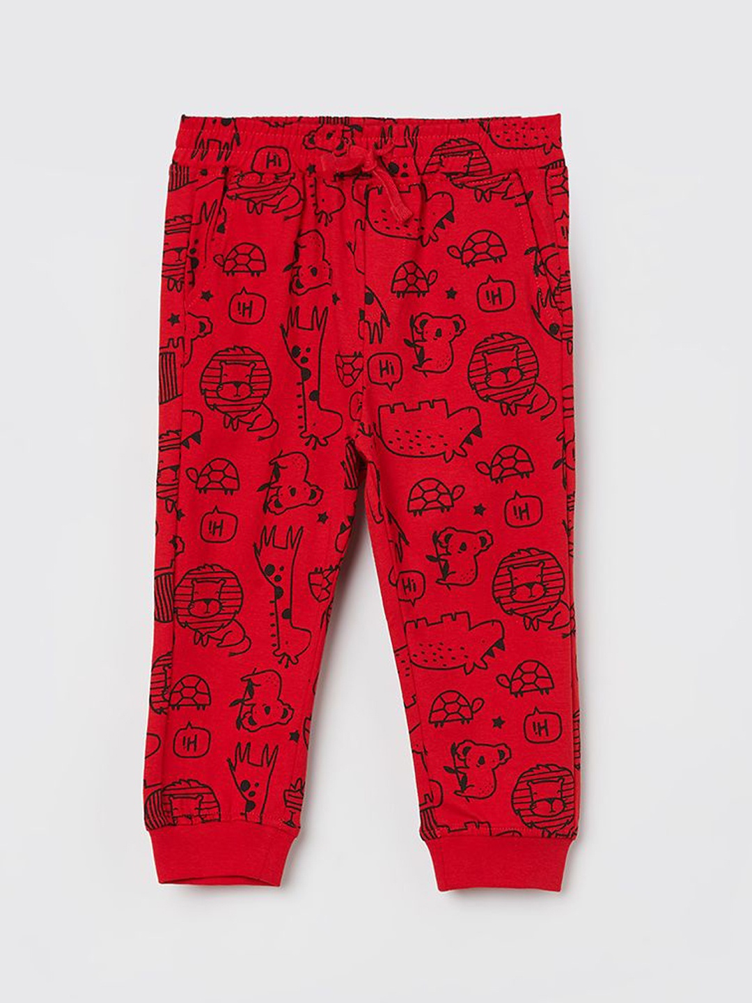 

Juniors by Lifestyle Boys Printed Cotton Joggers, Red