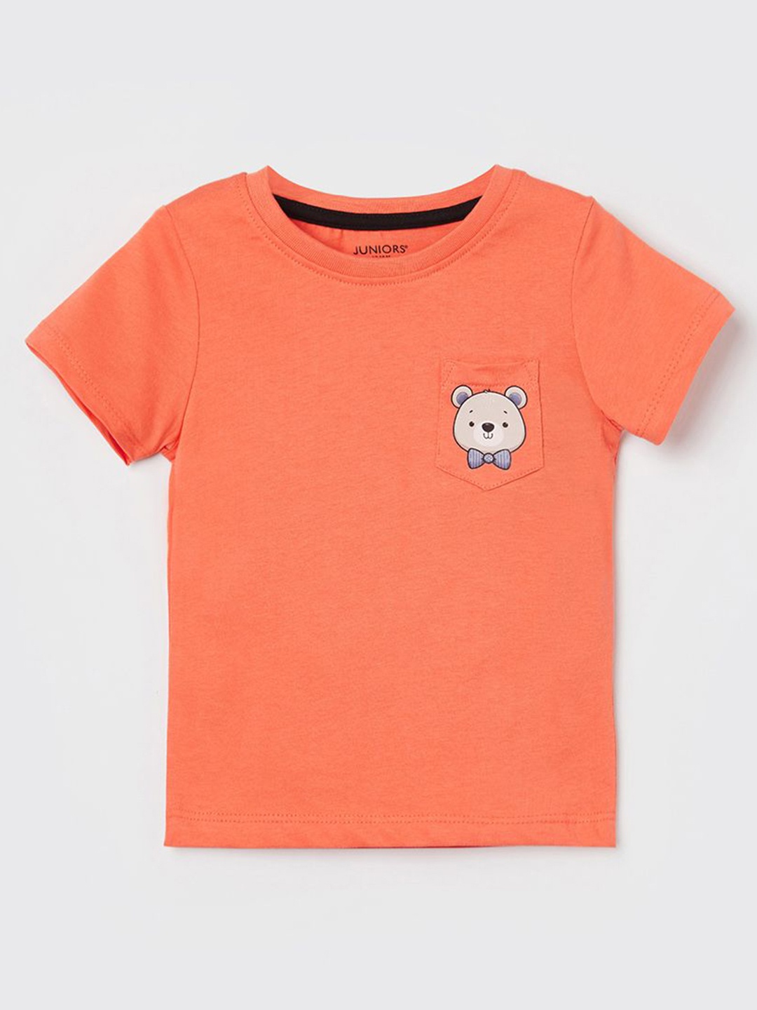 

Juniors by Lifestyle Boys Graphic Printed Round Neck Cotton T-shirt, Coral