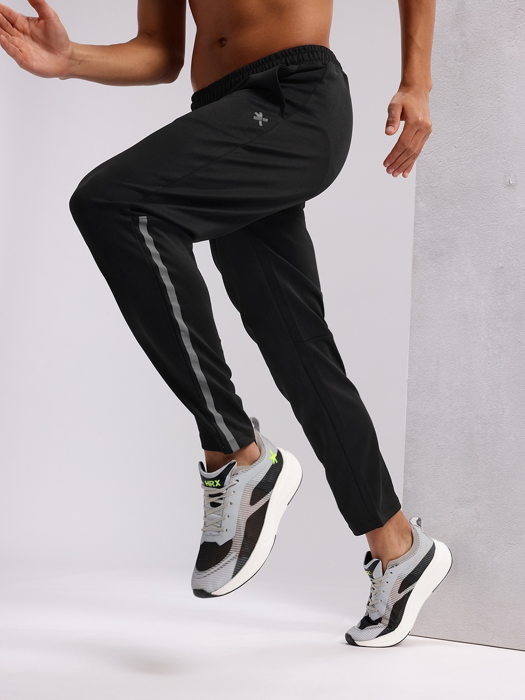 

HRX by Hrithik Roshan Men Running Track Pants, Black