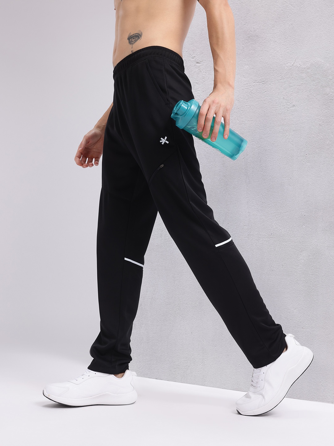 

HRX by Hrithik Roshan Men Rapid-Dry Running Track Pants, Black
