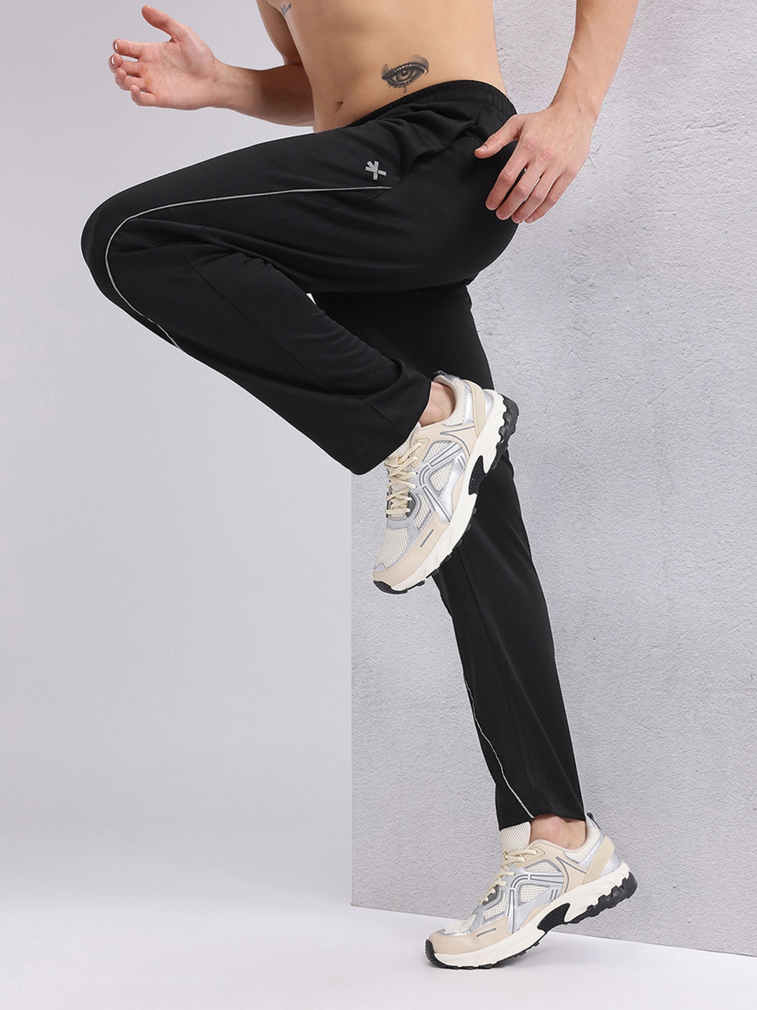 

HRX by Hrithik Roshan Men Rapid-Dry Running Track Pants, Black