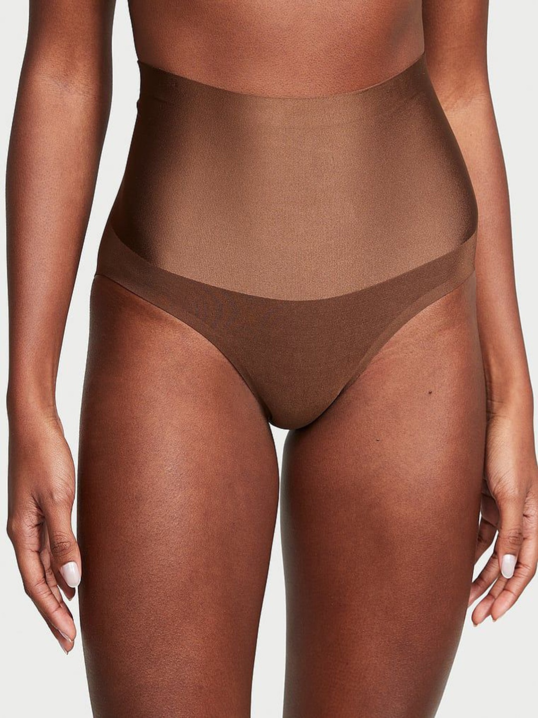 

Victoria's Secret Women High Rise Smoothing Shimmer Briefs, Brown