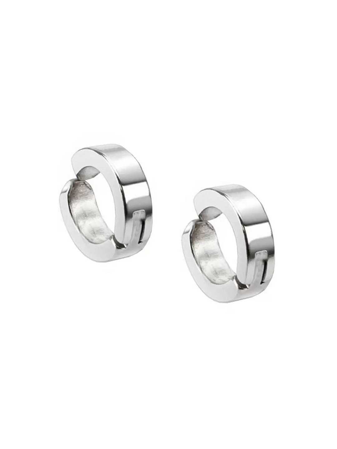 

JMBW INTERNATIONAL Contemporary Hoop Earrings, Silver