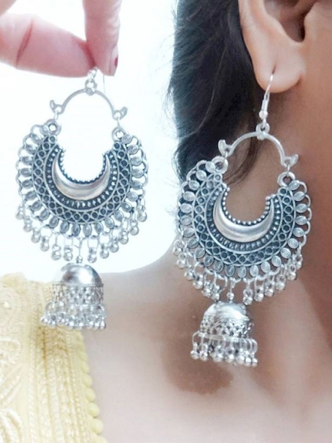 

JMBW INTERNATIONAL Contemporary Drop Earrings, Silver
