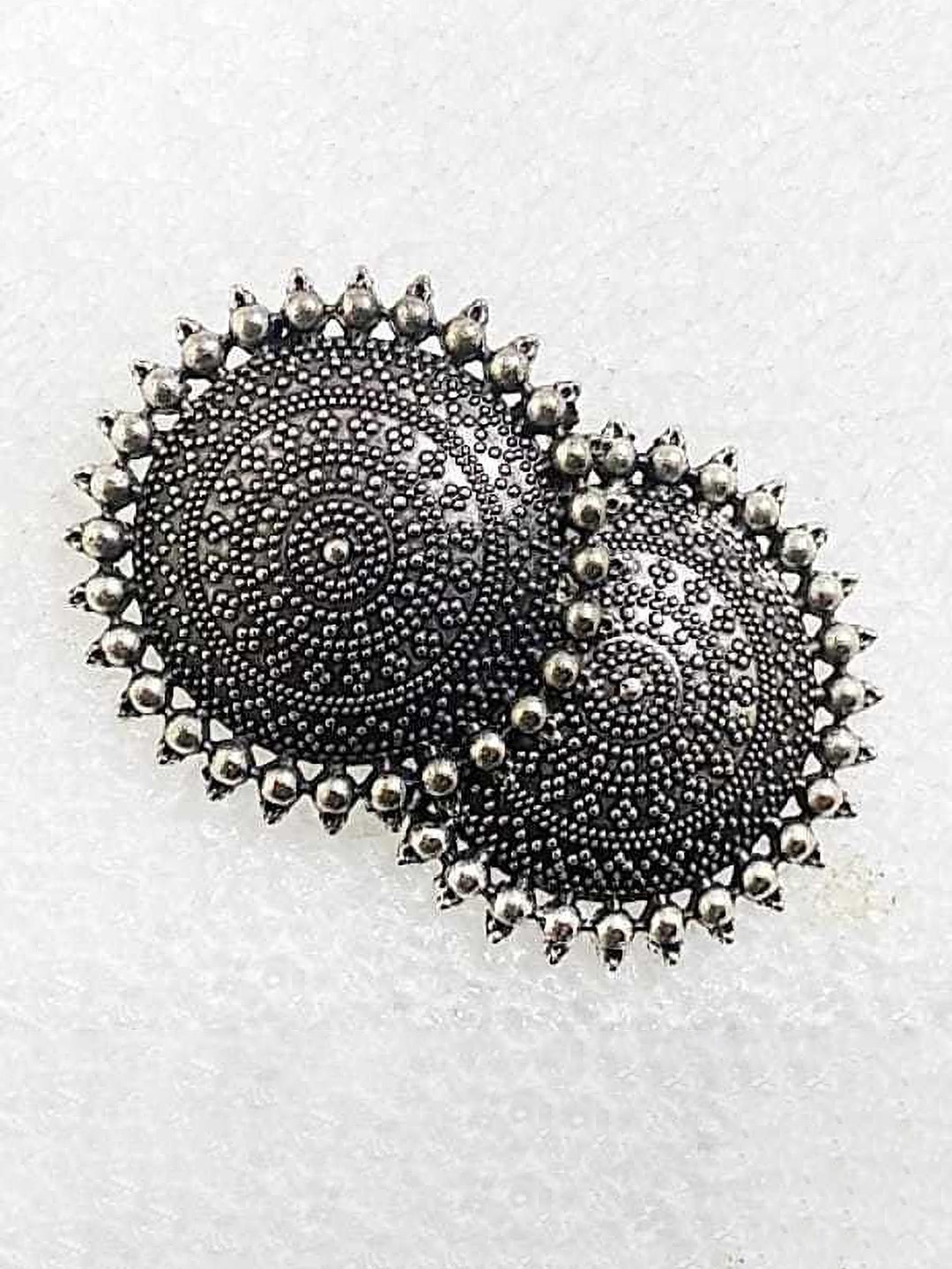 

JMBW INTERNATIONAL Contemporary Studs Earrings, Silver