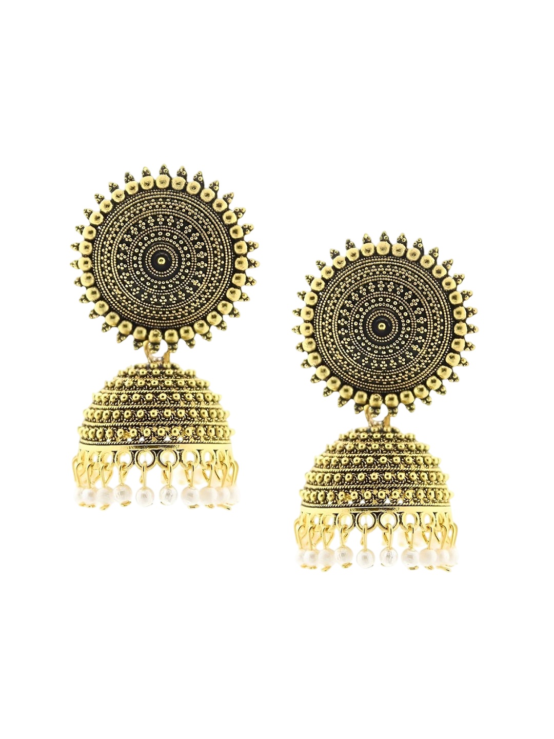 

JMBW INTERNATIONAL Contemporary Studs Earrings, Gold