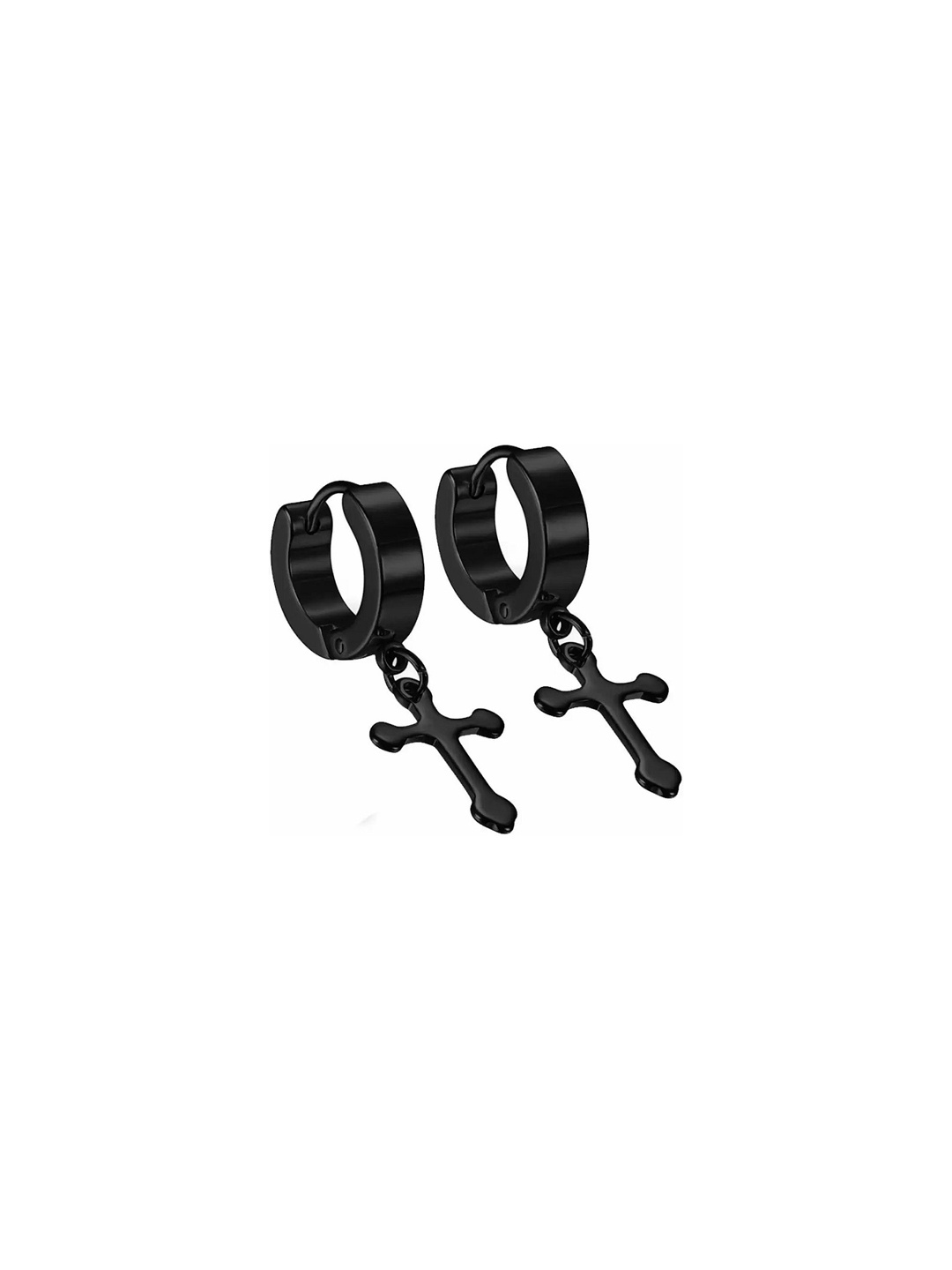 

JMBW INTERNATIONAL Contemporary Studs Earrings, Black