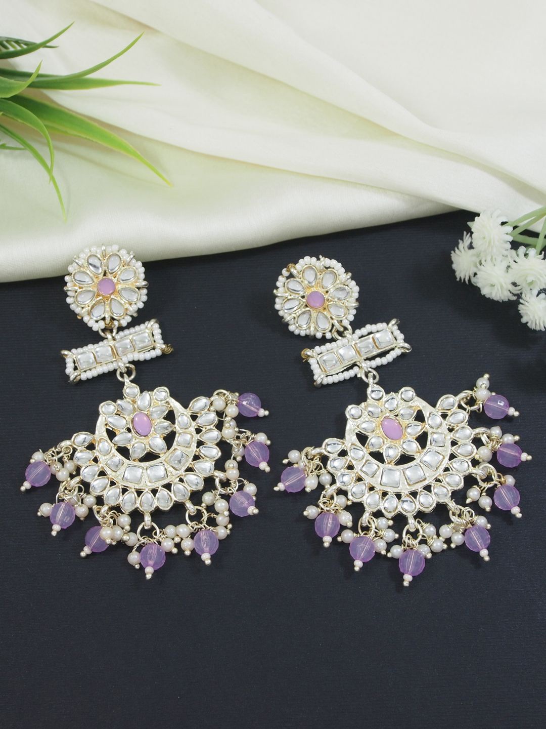 

I Jewels Earrings, Purple