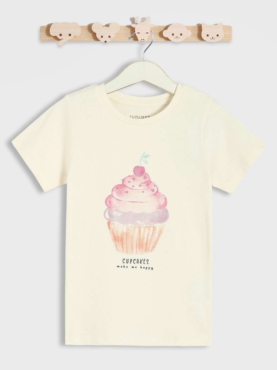 

Juniors by Babyshop Girls Graphic Printed Round Neck Cotton T-shirt, White