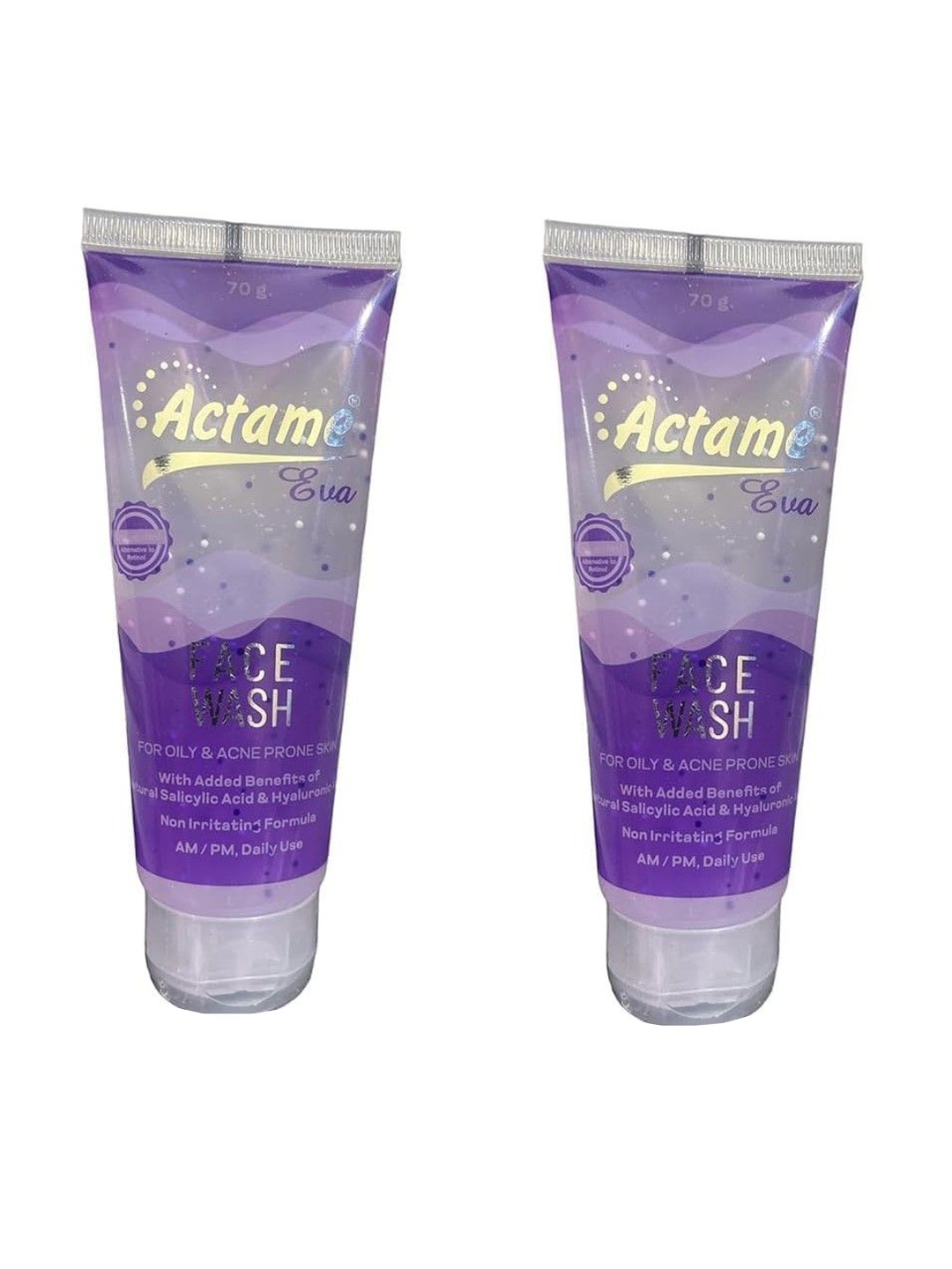 

RAASO Set Of 2 Actame Eva Face Wash For Oily Skin- 70 g Each, White