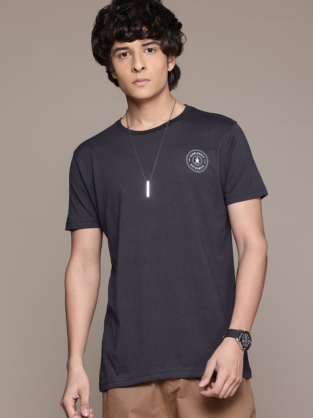 

The Roadster Lifestyle Co. Men T-shirt, Charcoal