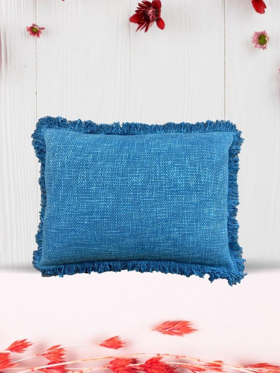 

SAJAVAT Blue 1 Pure Cotton Rectangle Pillow Covers