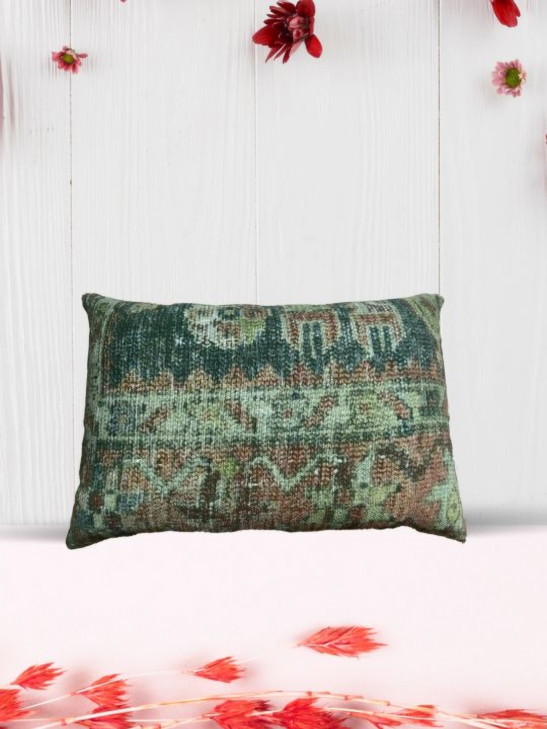 

SAJAVAT Green 1 Pure Cotton Rectangle Pillow Covers