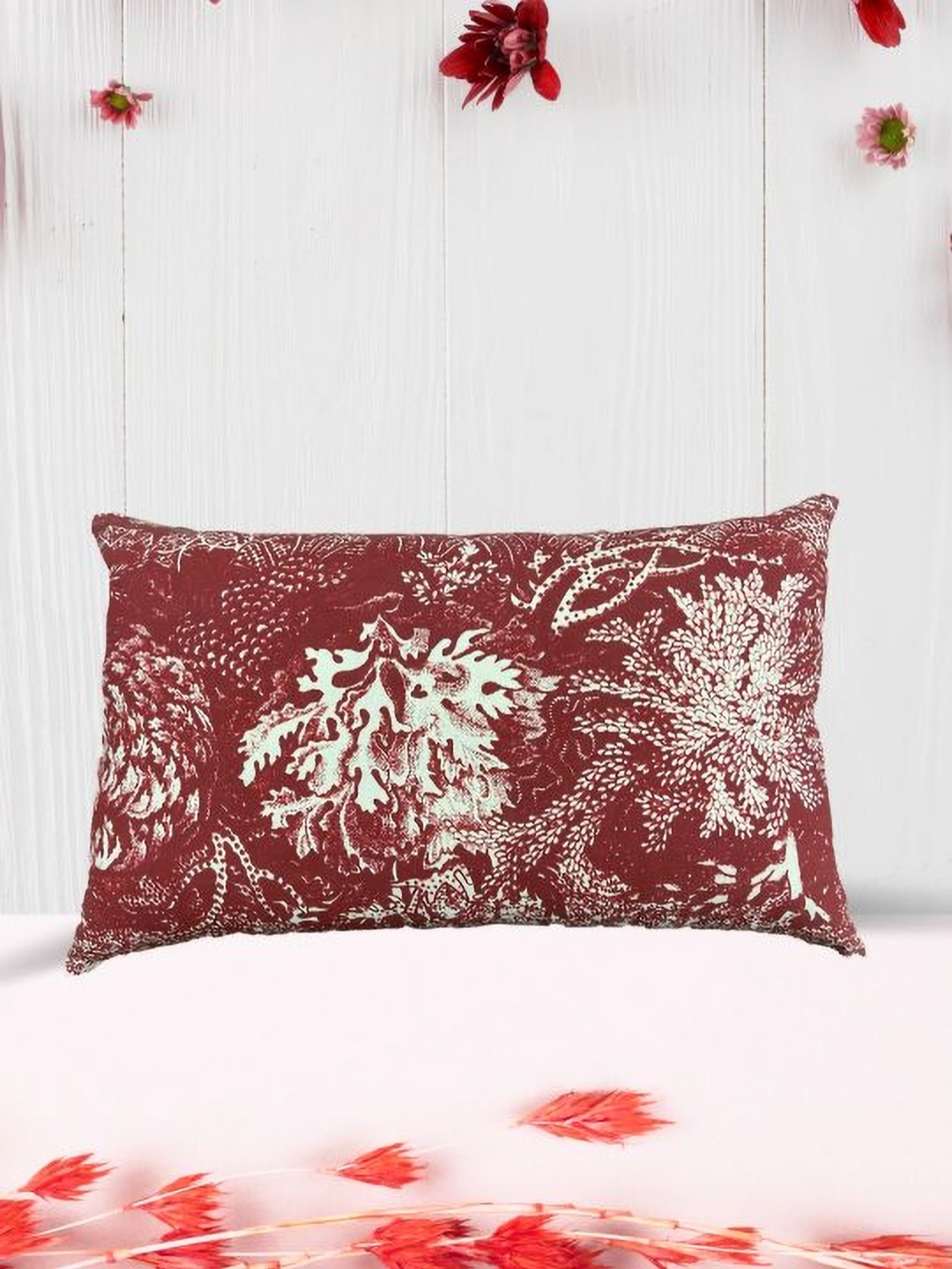 

SAJAVAT Red 1 Pure Cotton Rectangle Pillow Covers