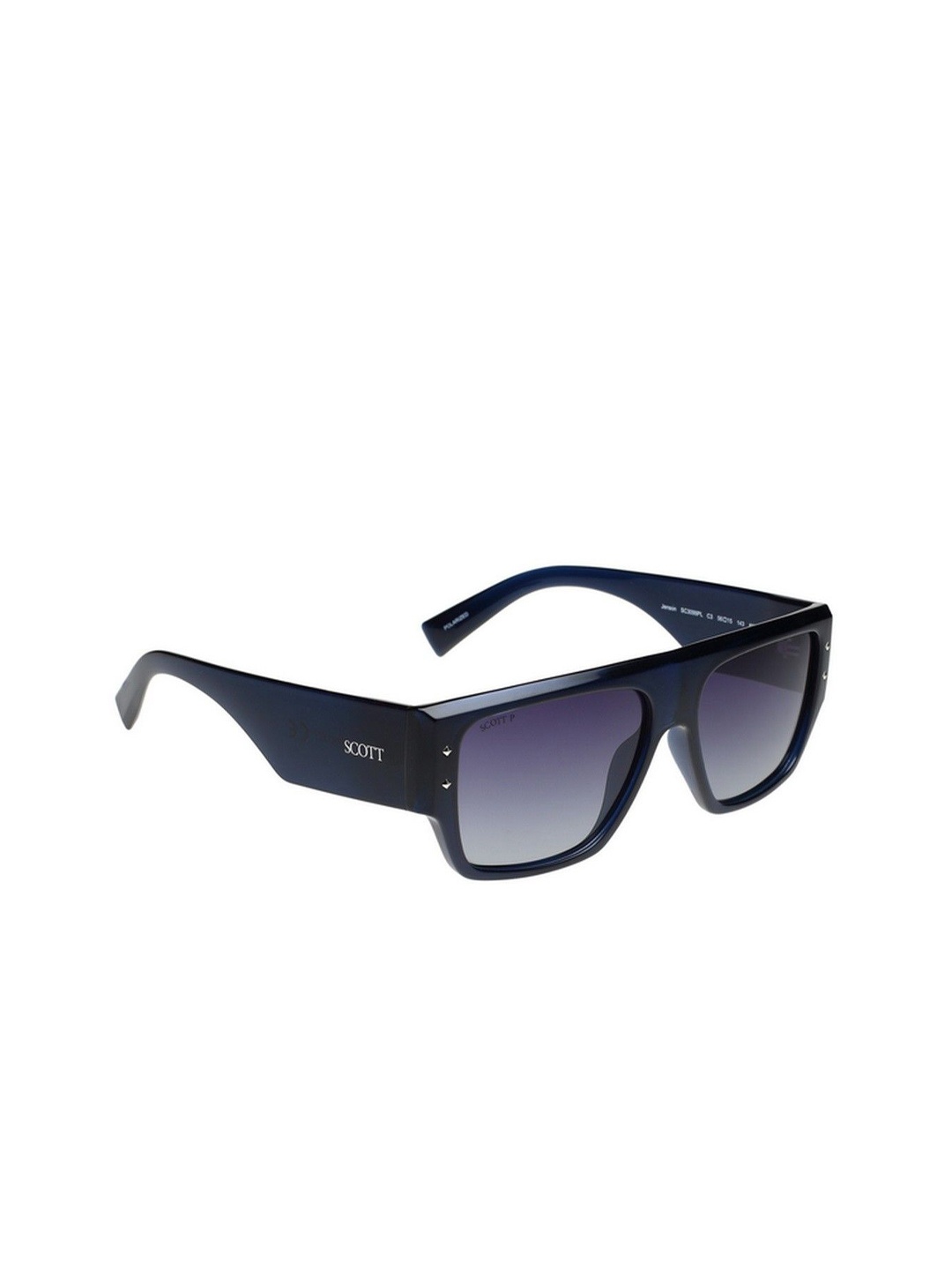 

SCOTT Men Square UV Protected Lens Sunglasses Scott 3099PL Jenson C3 56, Black