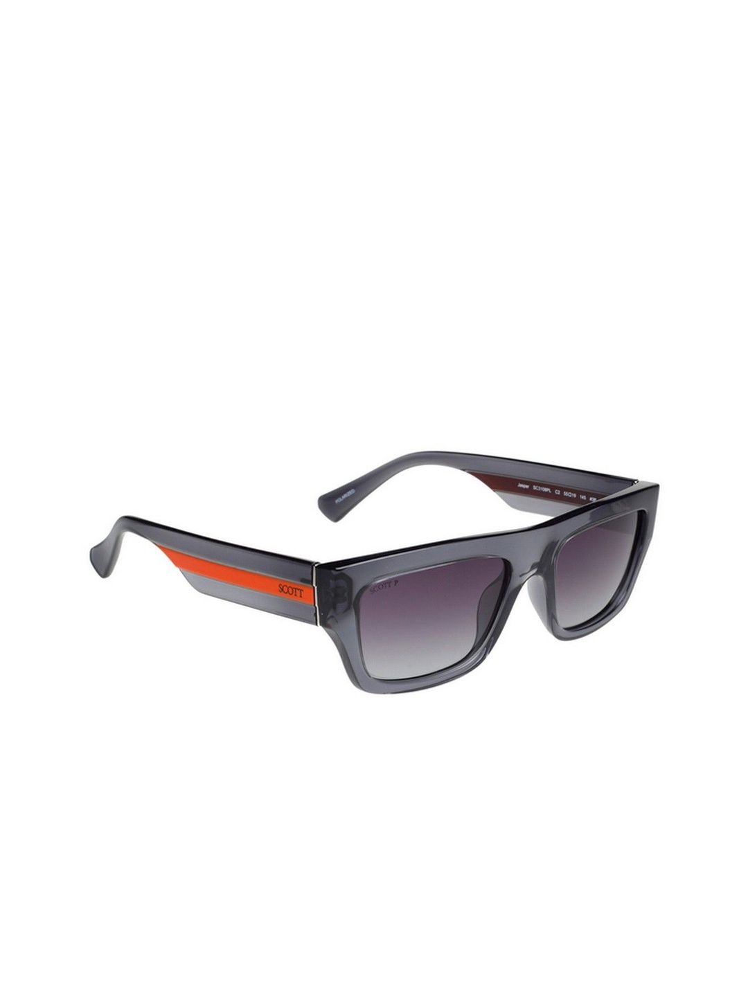 

SCOTT Men Square Sunglasses with UV Protected Lens Scott 3108PL Jasper C2 55, Purple