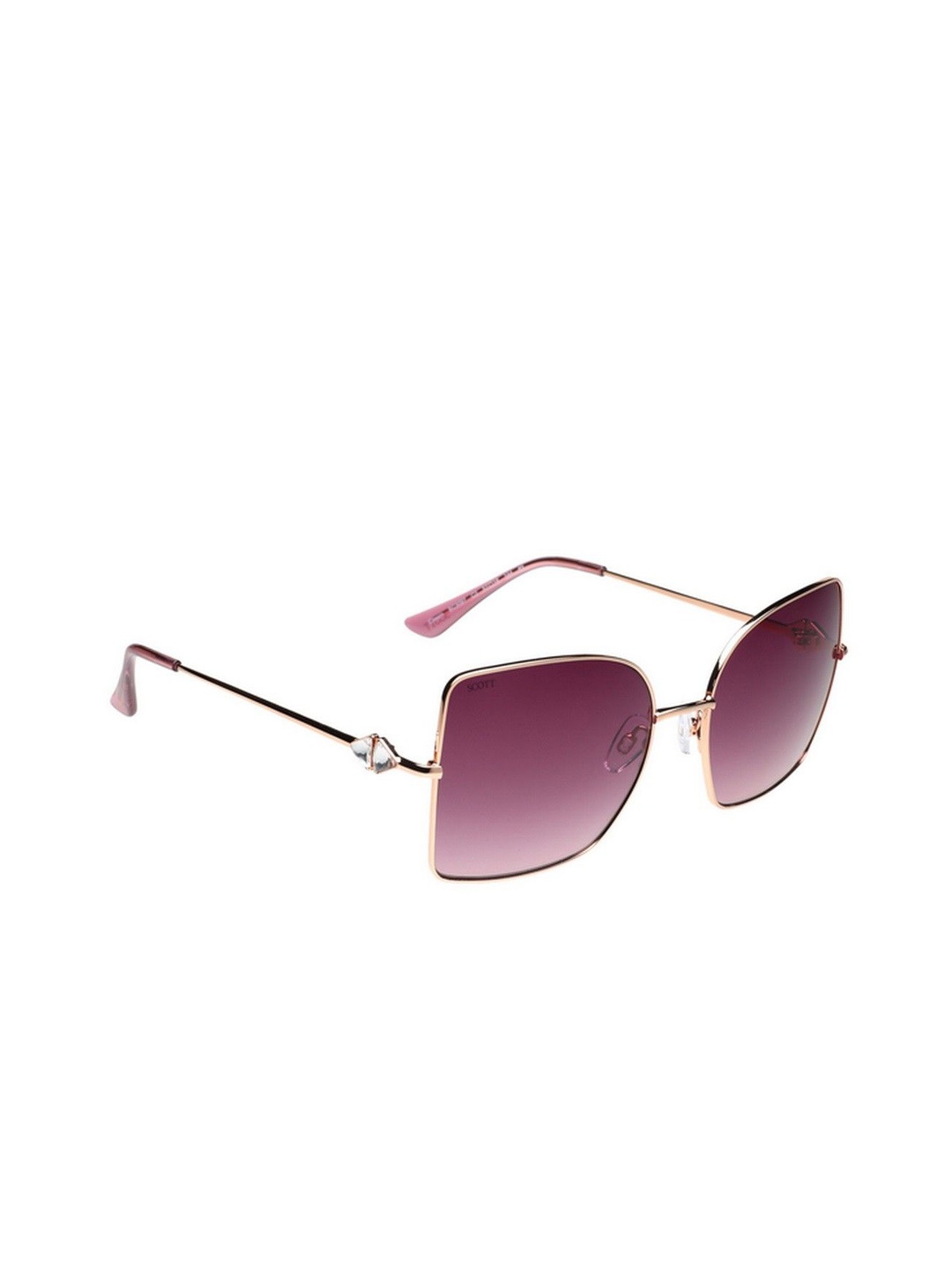 

SCOTT Women Square Sunglasses with UV Protected Lens-Scott 3097 Cassin C2, Maroon