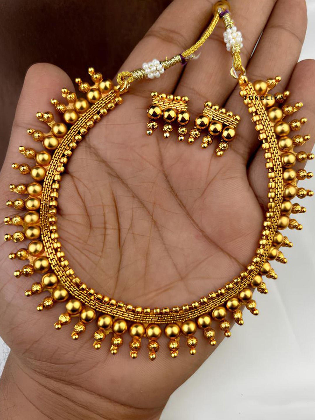

TONOLIKA Women's Alloy Gold-plated Jewellery Set