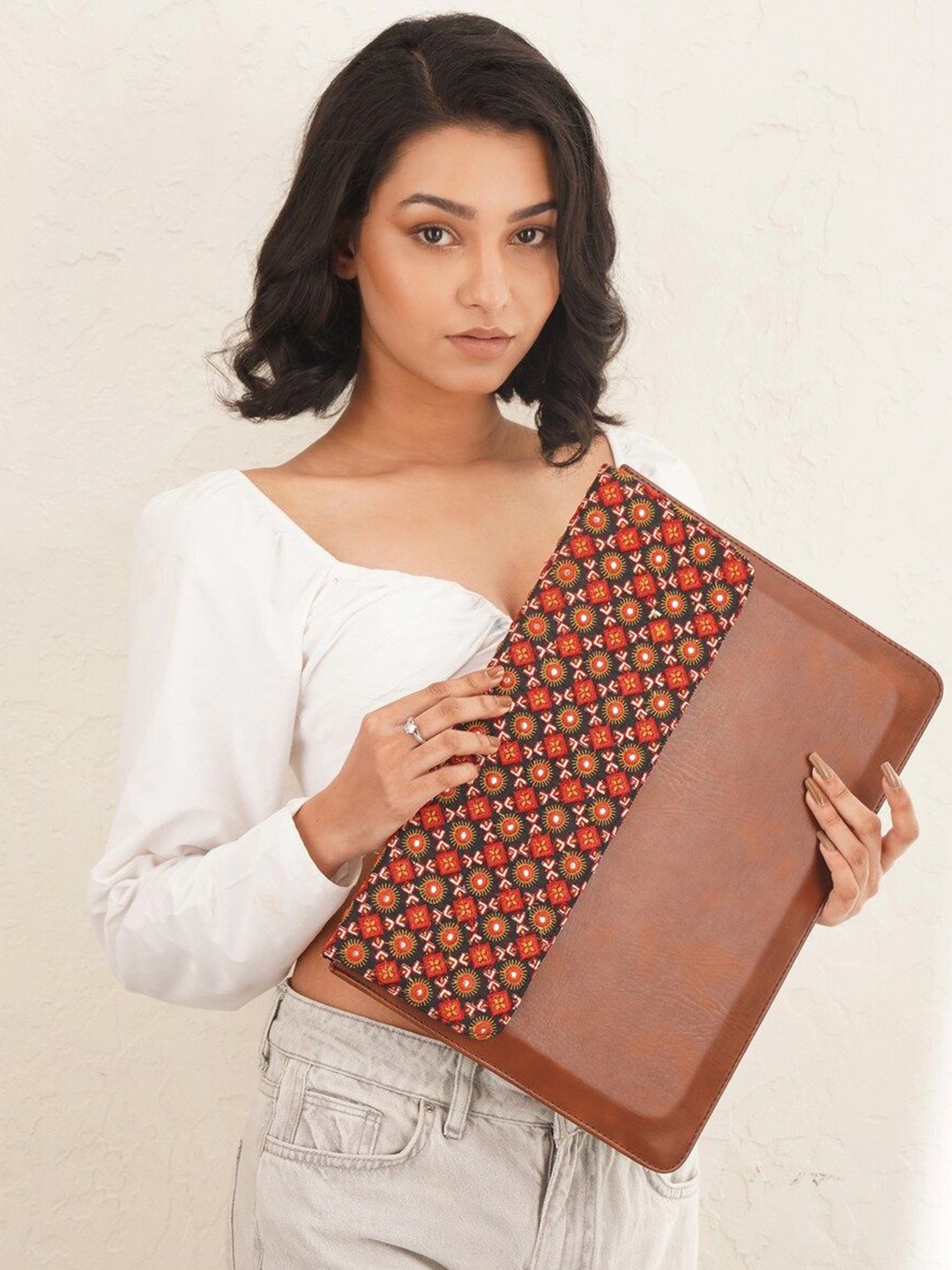 

JAYPORE Women PU Laptop Sleeve, Brown