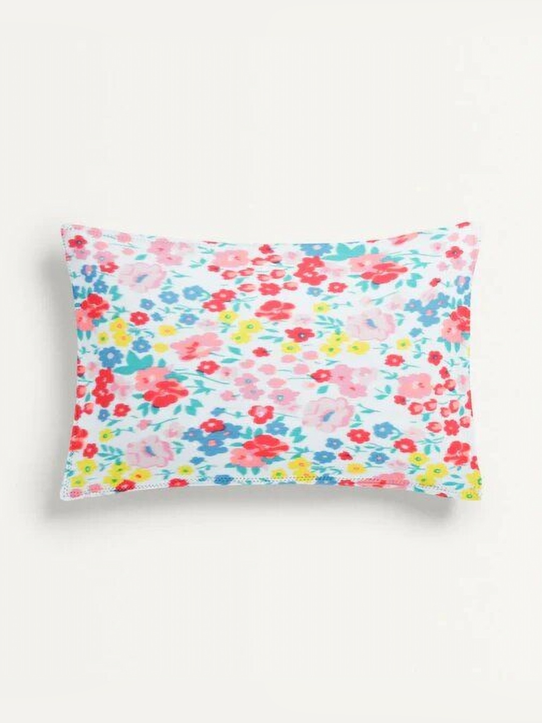 

THE BABY ATELIER White & Blue 1 Pieces Solid Pure Cotton Rectangle Pillow Covers