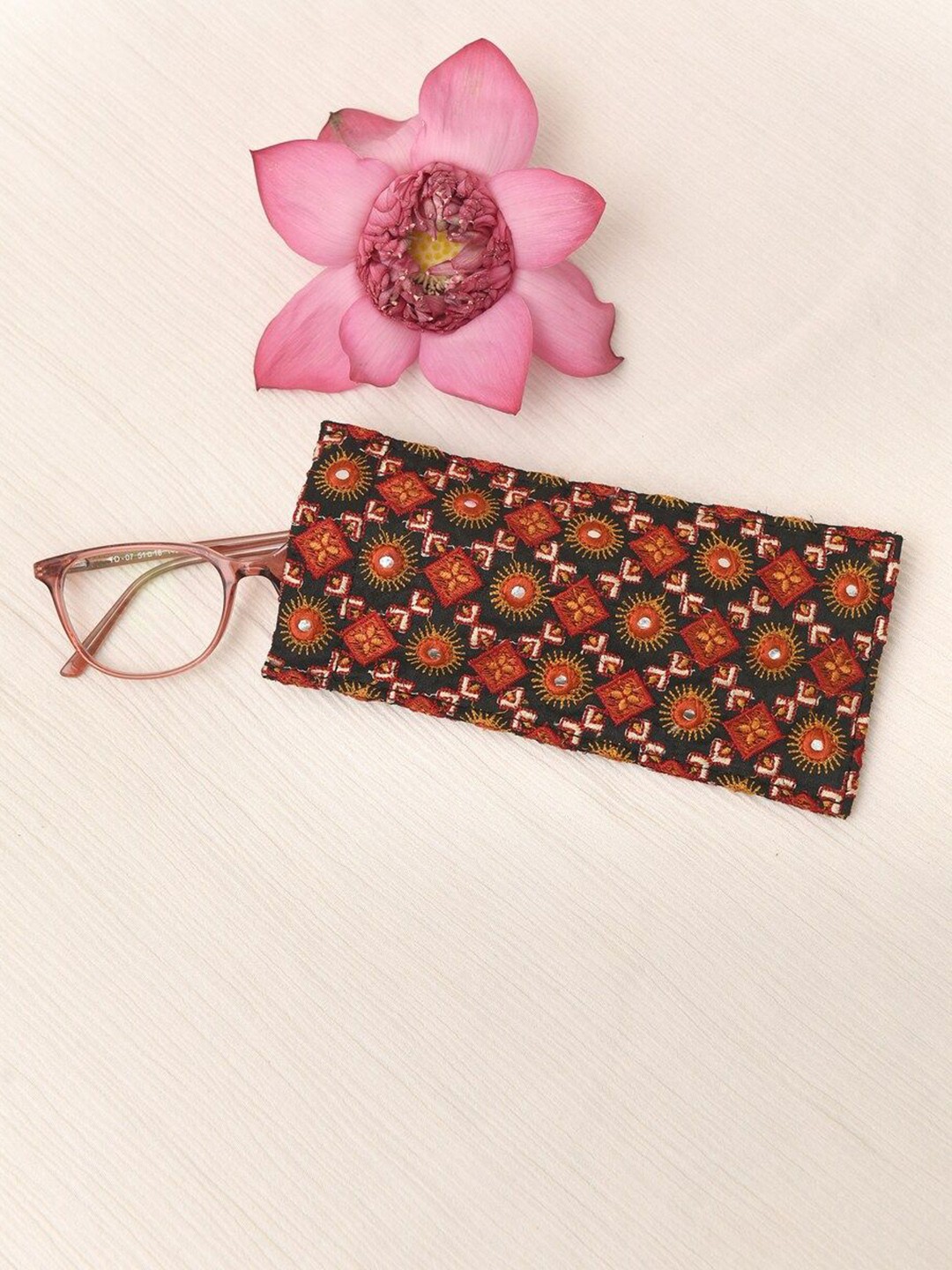 

JAYPORE Women Embellished Pouch Travel Accessory, Black