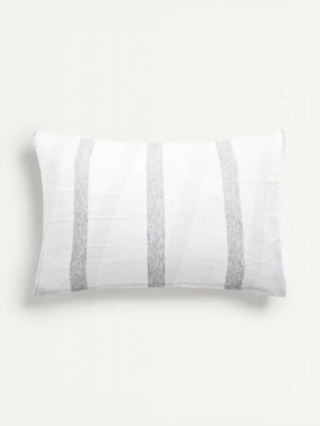 

THE BABY ATELIER White & Grey 1 Pieces Checked Pure Cotton Rectangle Pillow Covers