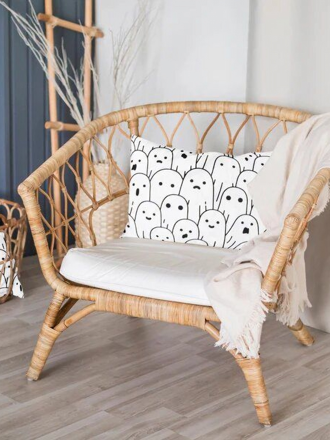 

THE BABY ATELIER Black & White 1 Pieces Solid Pure Cotton Rectangle Pillow Covers