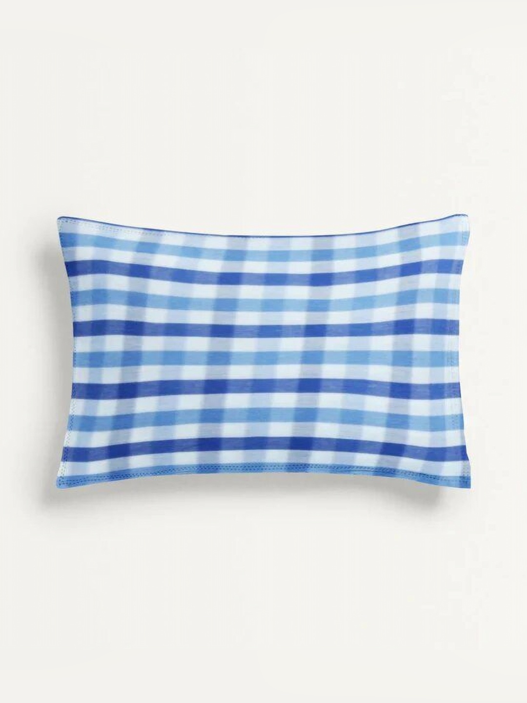 

THE BABY ATELIER Blue & White 1 Pieces Solid Pure Cotton Rectangle Pillow Covers