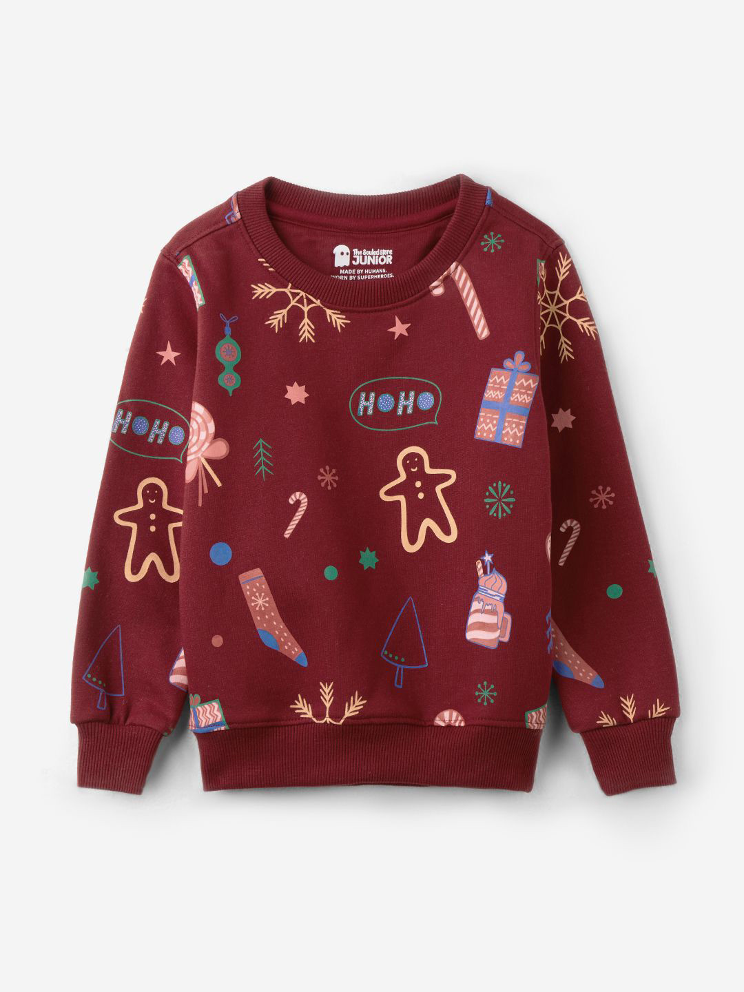 

The Souled Store Boys Printed Sweatshirt, Red