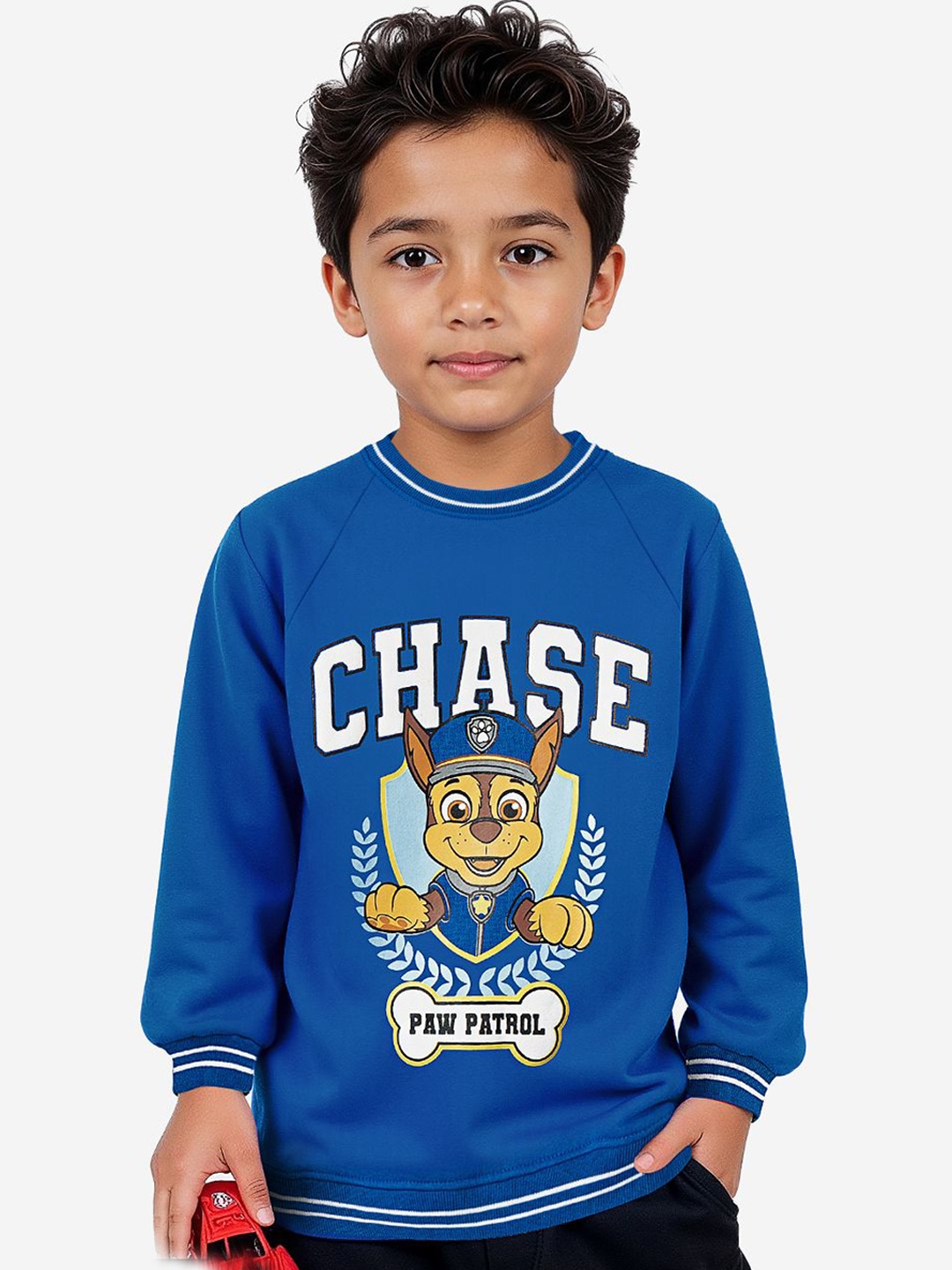 

The Souled Store Boys Printed Pullover Sweatshirt, Blue