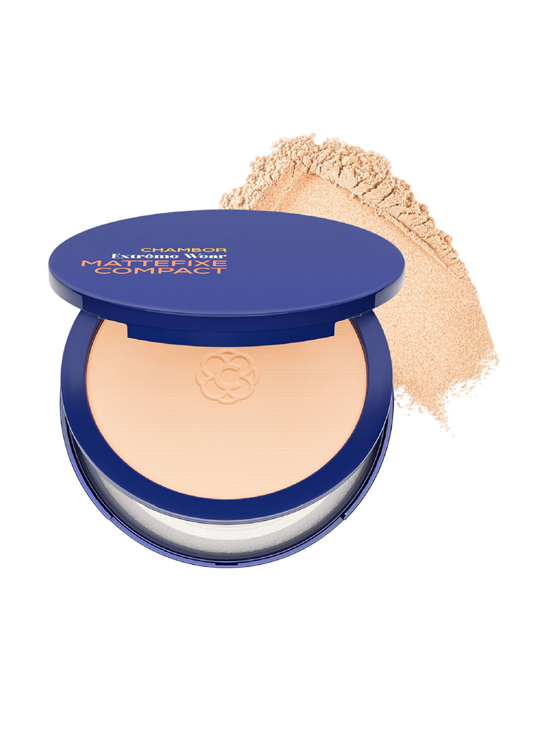

Chambor Extreme Wear Mattefixe Compact Powder- Neutral Cool - Light 201, Beige
