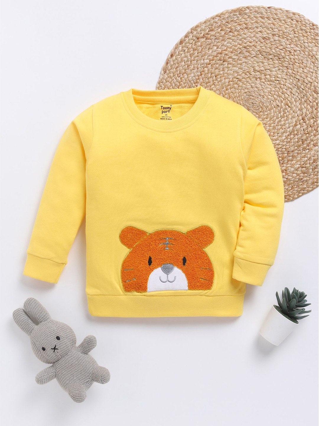 

Toonyport Boys Printed Sweatshirt, Yellow