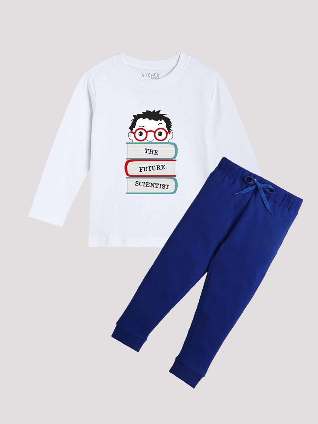 

ETCHED DESIGN Boys Printed Top with Trousers, Blue