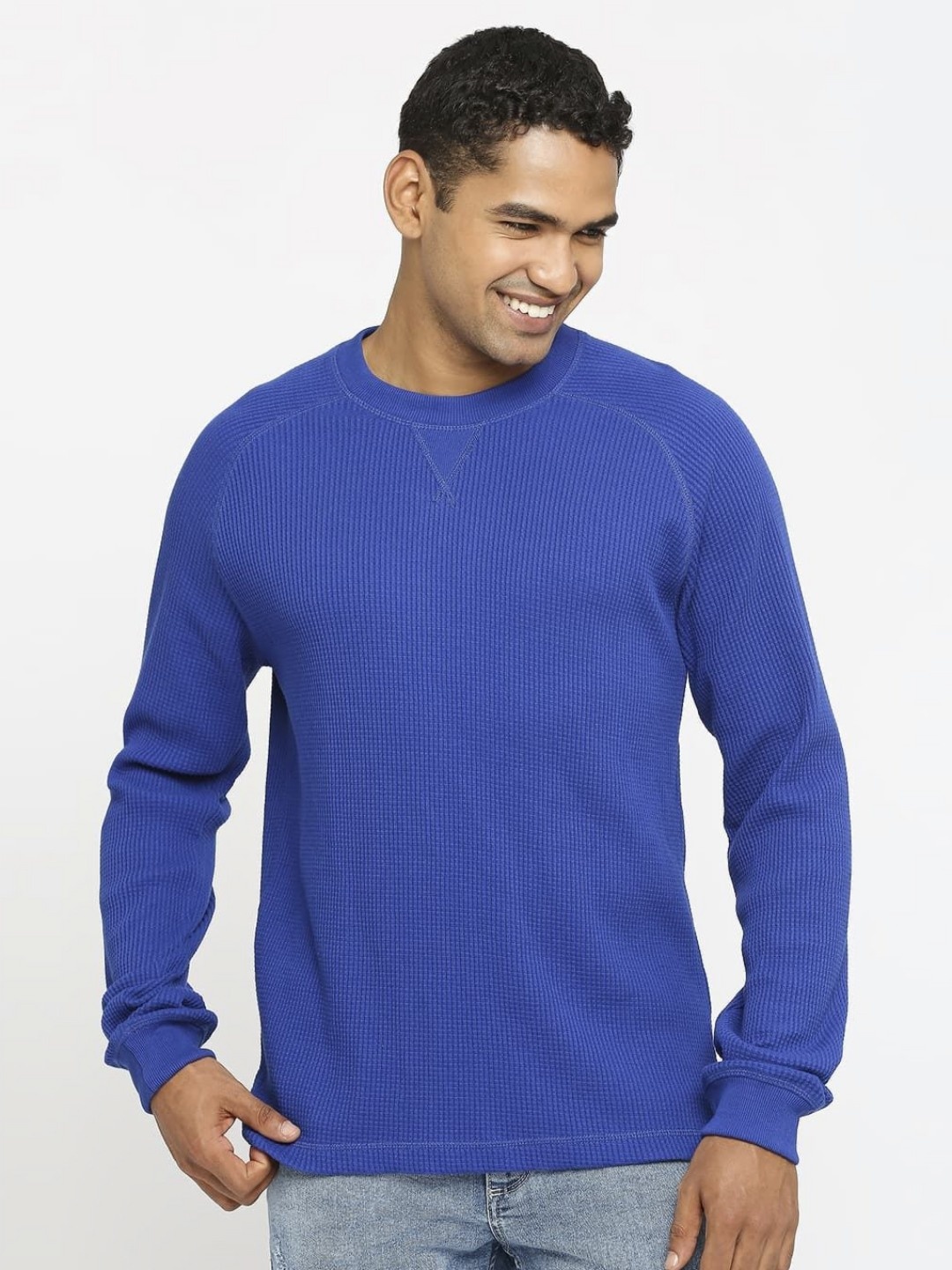 

Basics Men Boxy T-shirt, Blue