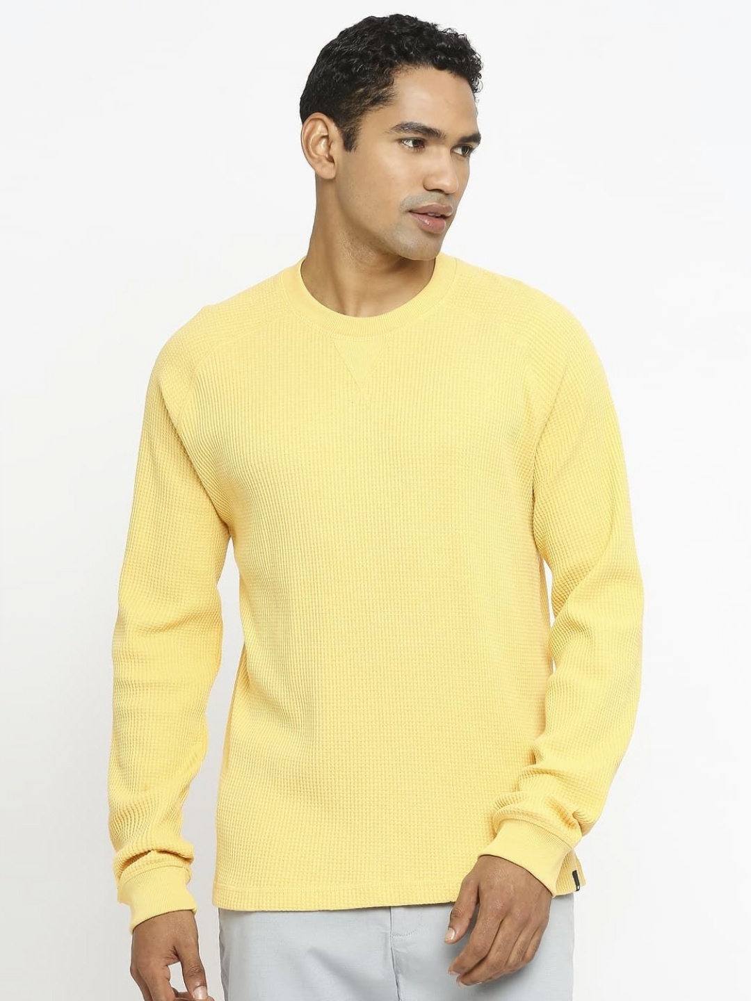 

Basics Men Boxy T-shirt, Yellow