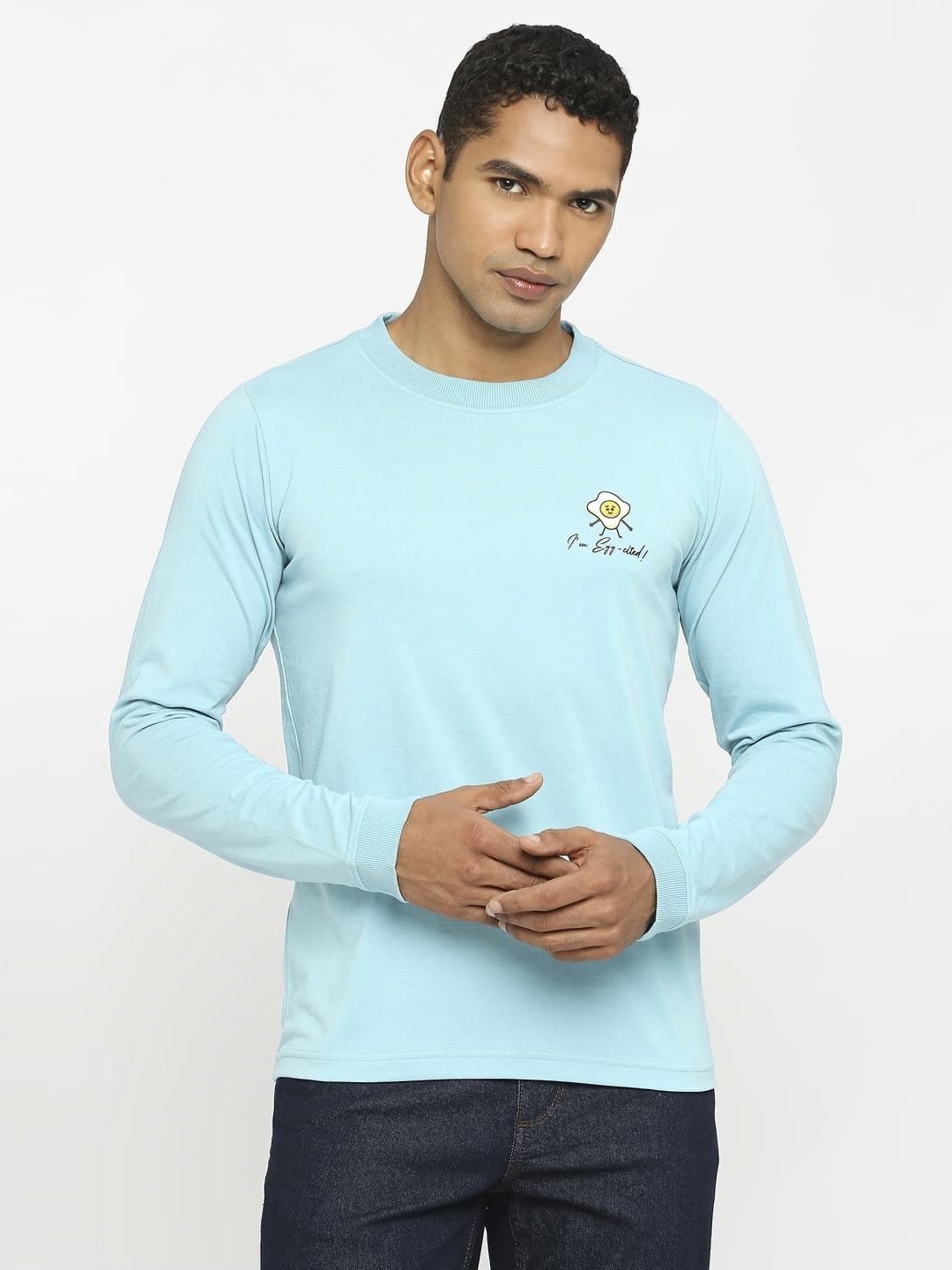 

Basics Men Boxy T-shirt, Blue