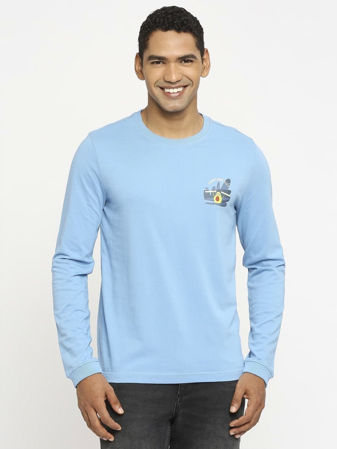 

Basics Men Boxy T-shirt, Blue