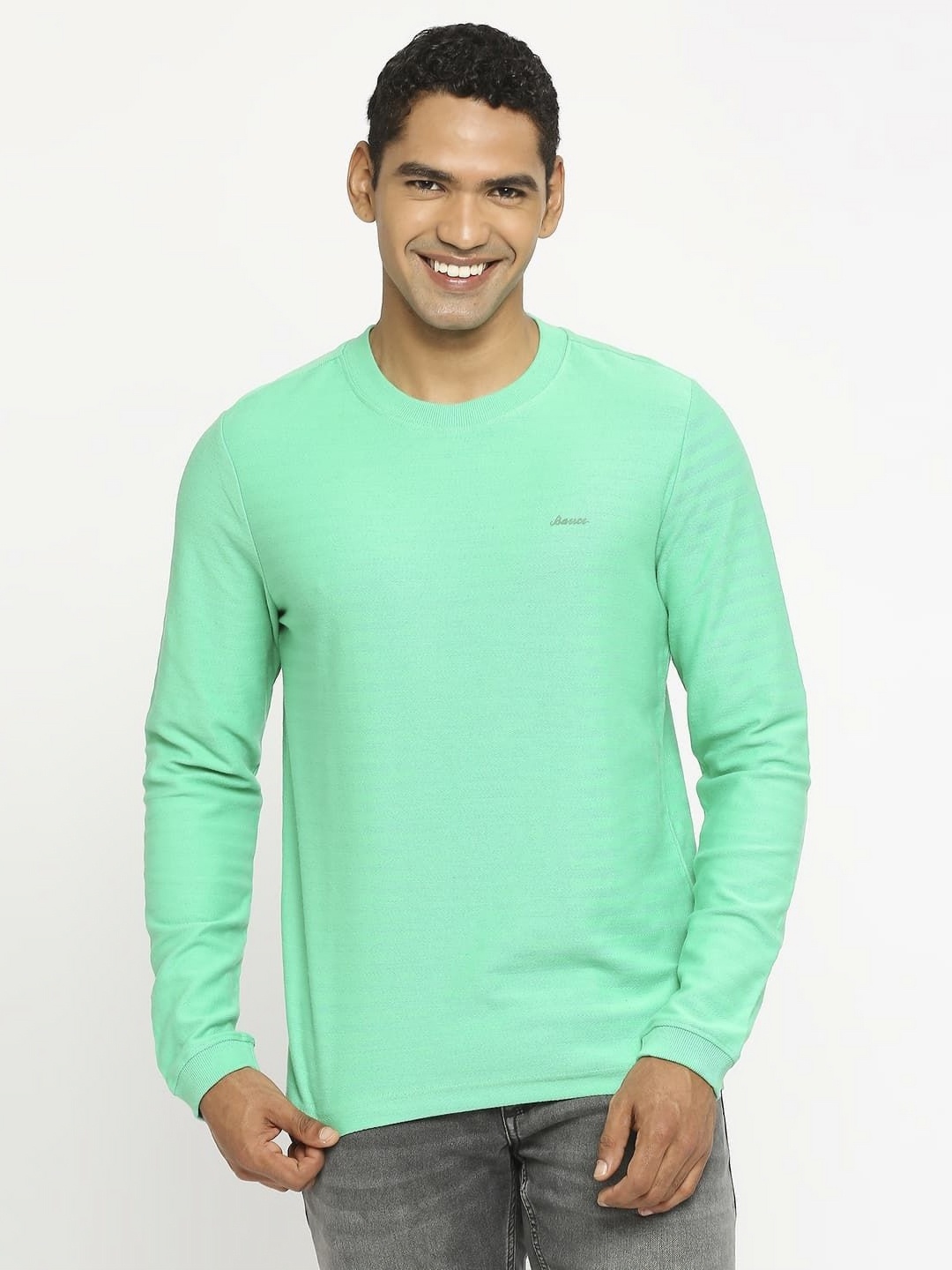 

Basics Men Boxy T-shirt, Green